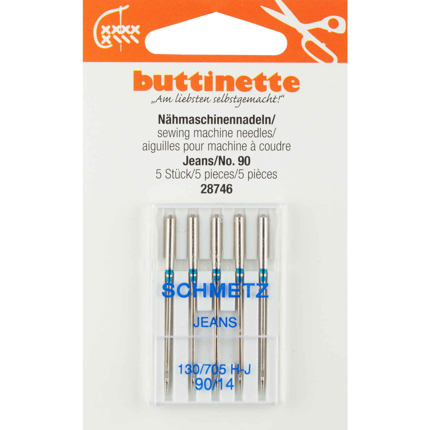 "buttinette Aiguilles pour machine à coudre ""jeans"""