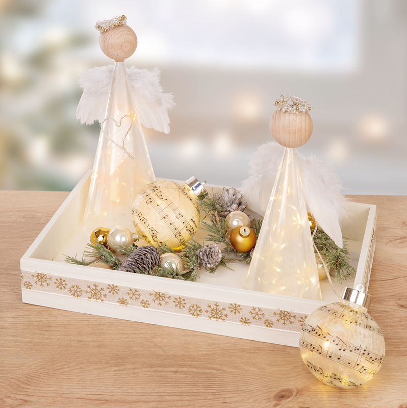 Weihnachtskugeln, transparent, 8 cm Ø, 4 Stück online kaufen