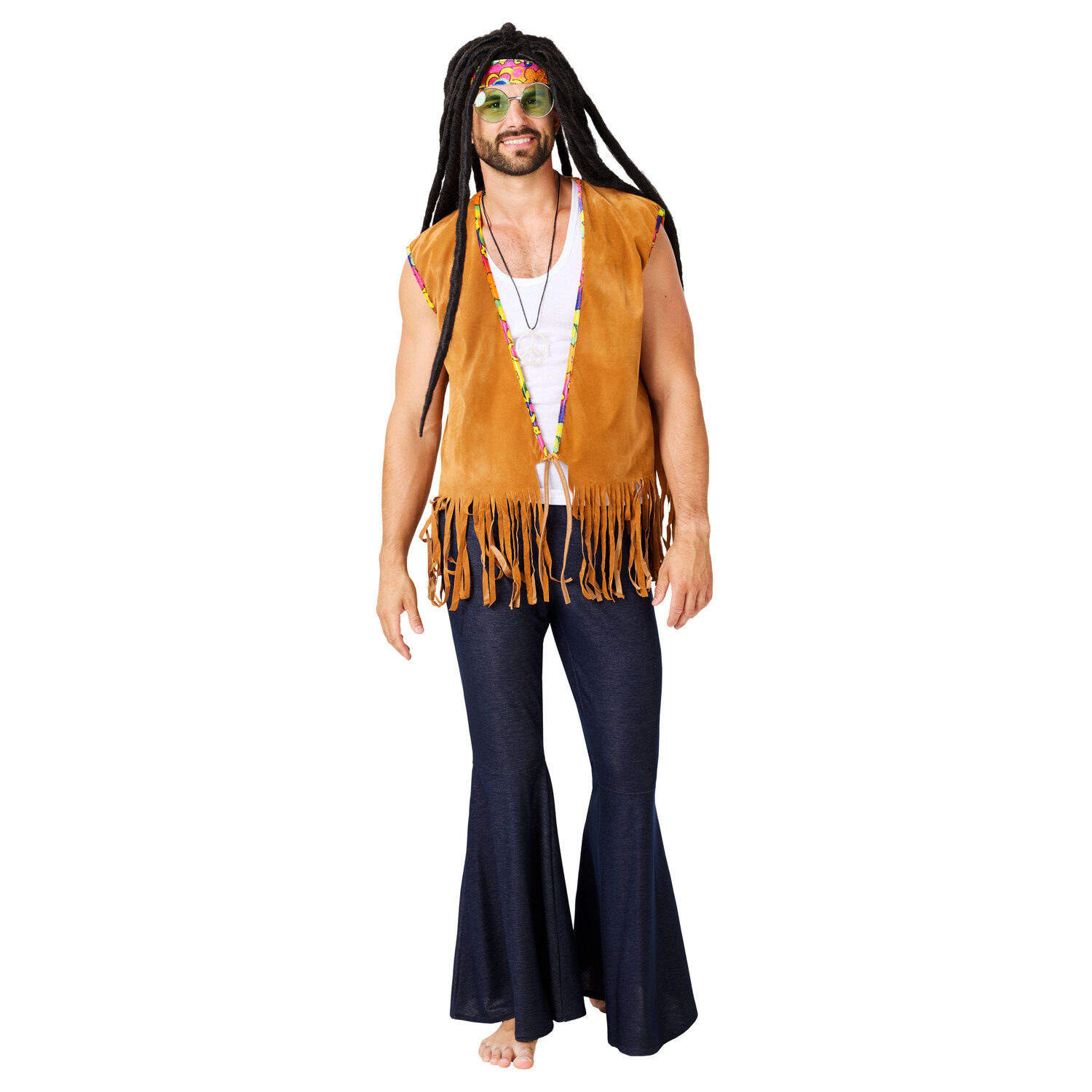 "Gilet ""Hippie"" à franges pour hommes"