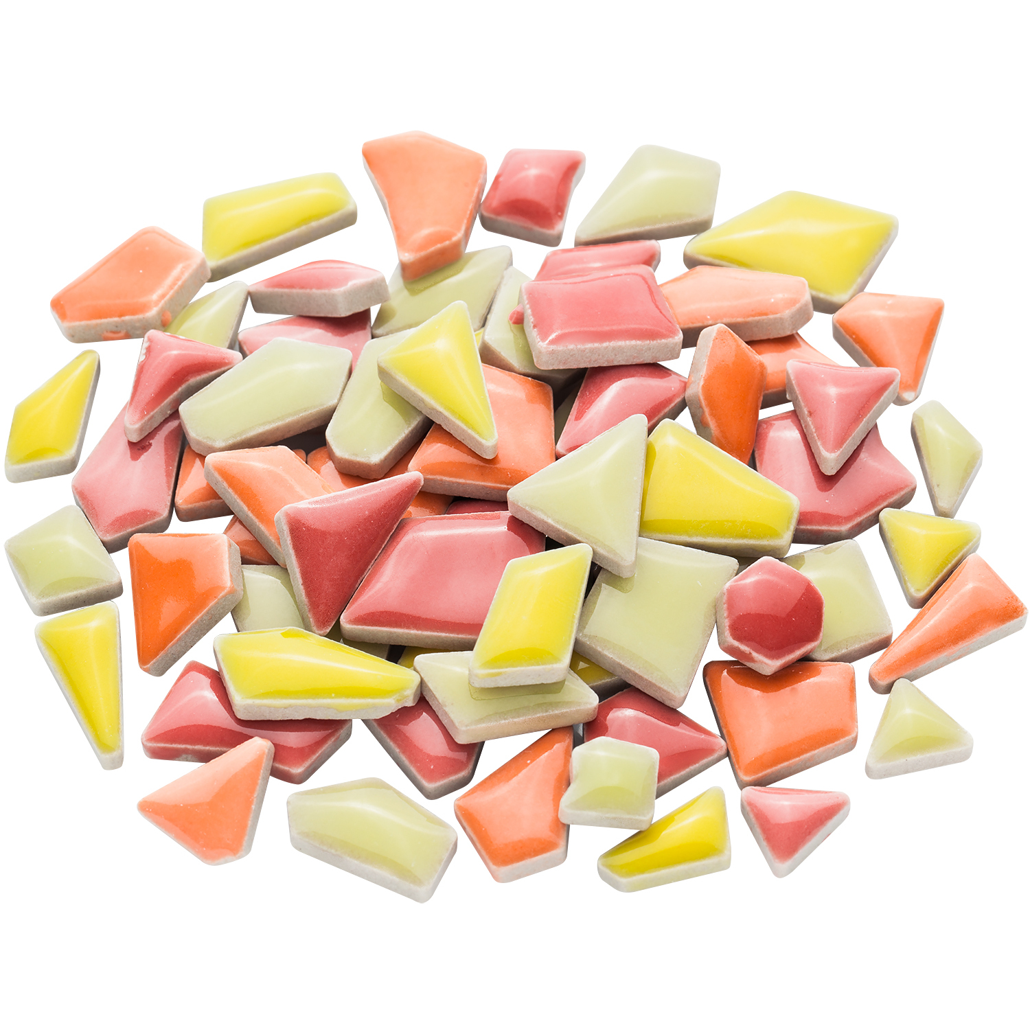 Flip Mini Mosaïque céramique, tons rouge, 10- 20 mm, 200 g
