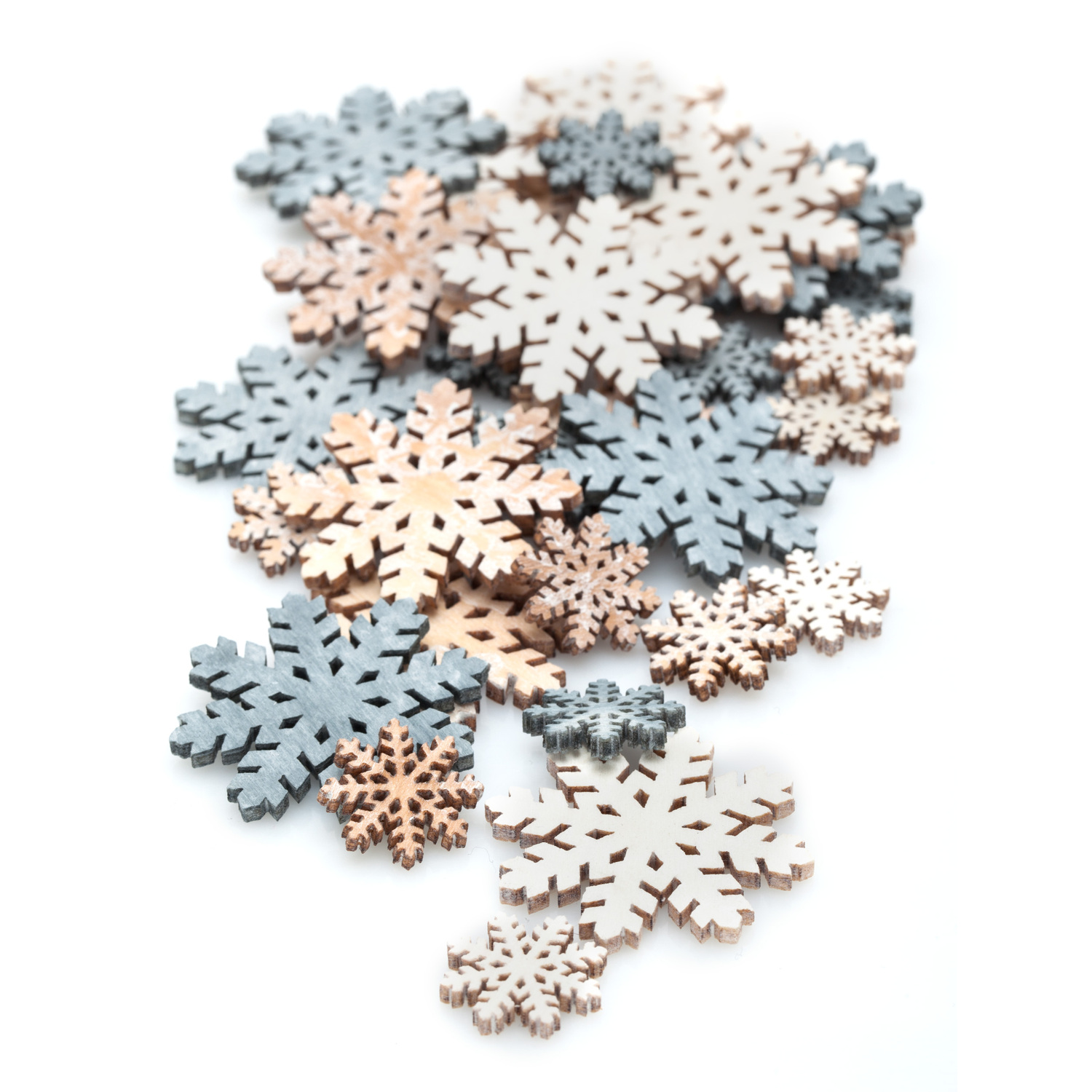 Pièces à disperser "flocons de neige", 2-4 cm, 36 pièces