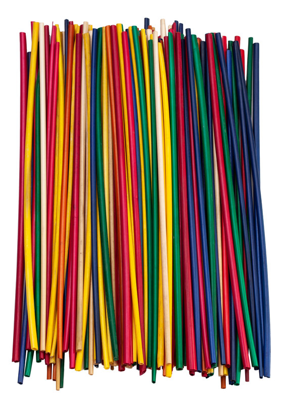 Bastel-Strohhalme, bunt, 22 cm, 200 Stück online kaufen