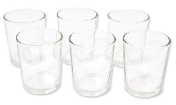 Teelichtgläser, rund, 6,5 cm, 5,5 cm Ø, 6 Stück online kaufen