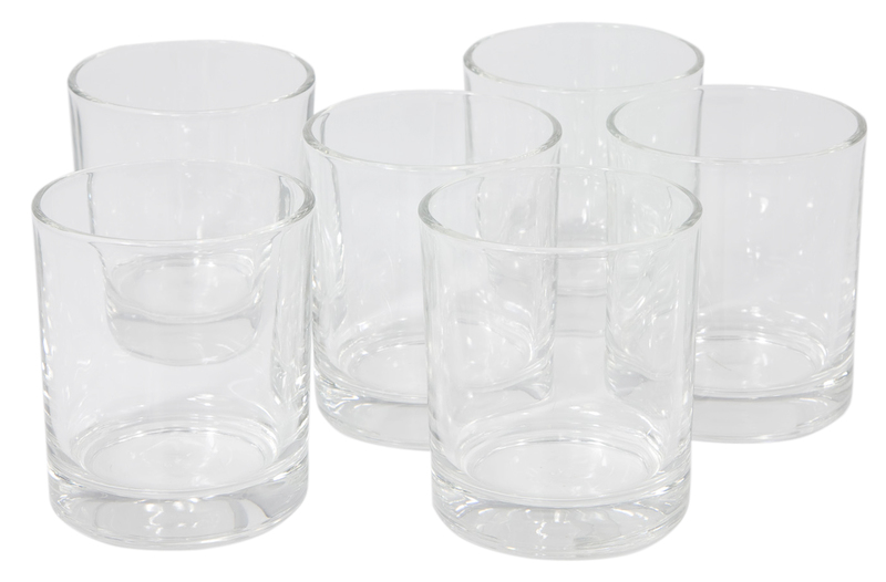 Windlichtgläser, rund, 9 cm, 8 cm Ø, 6 Stück online kaufen