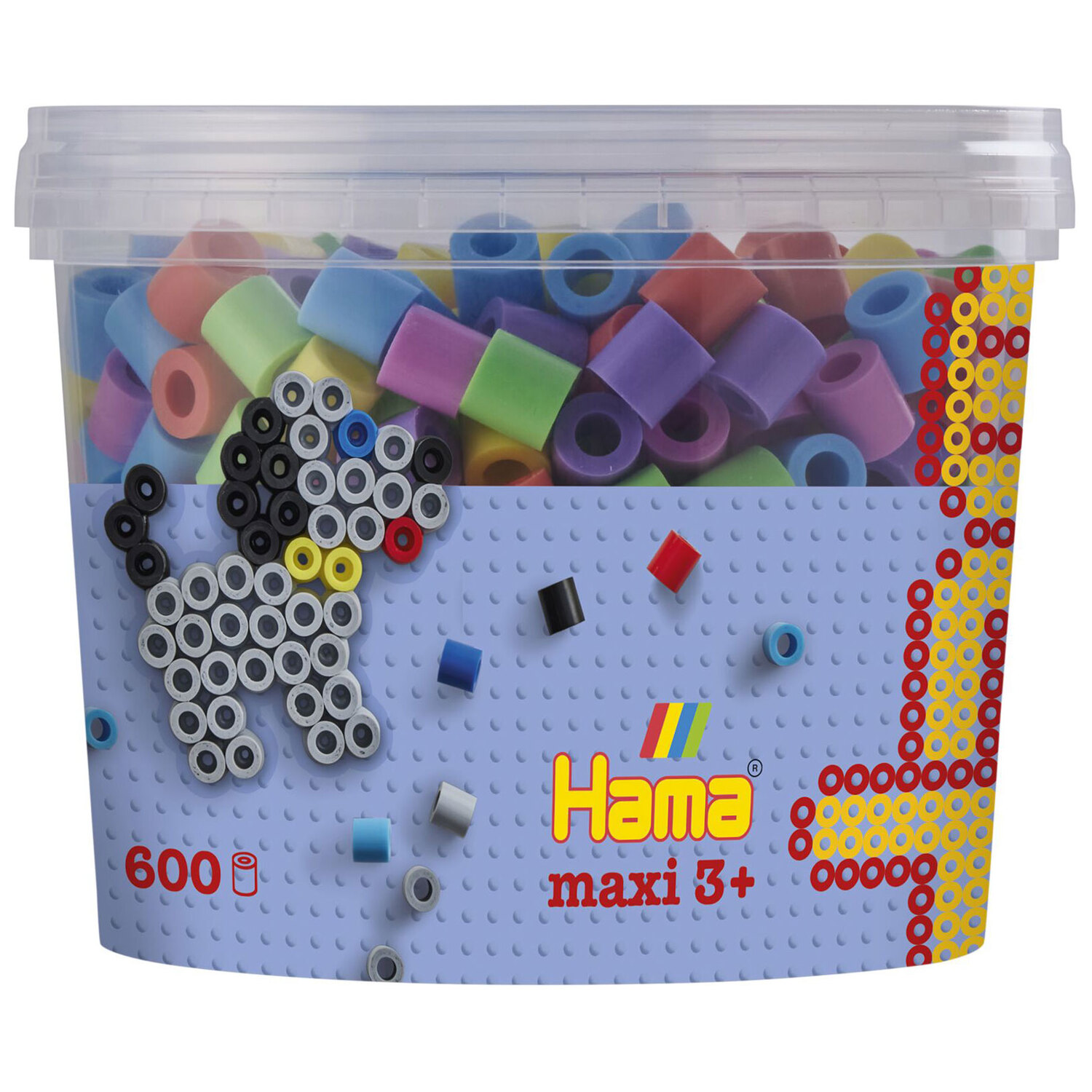 "Hama Mix de perles MAXI à repasser ""tons pastel"""