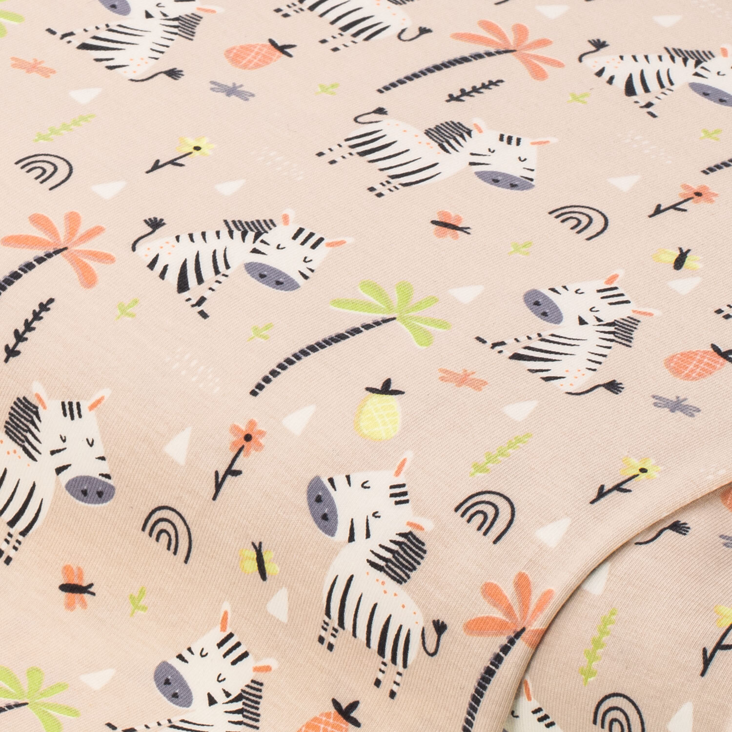 Tissu jersey "zèbre" avec de l'élasthanne