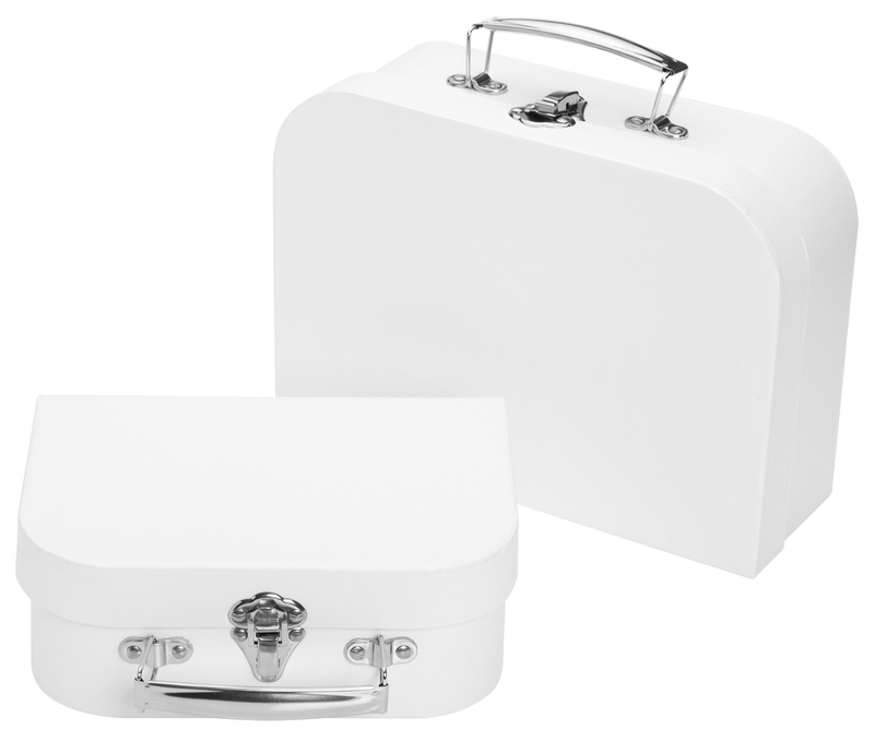 Deko-Koffer-Set, weiss, 2 Stück online kaufen
