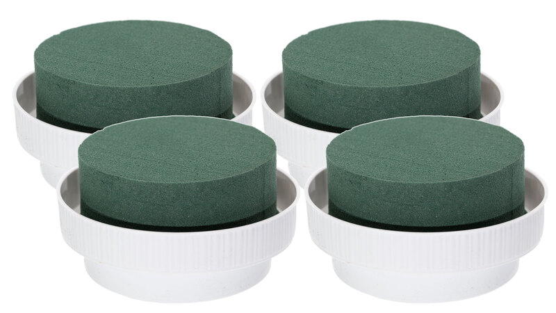 mosy Deko-Schale mit Nass-Steckschwamm, rund, 10 cm Ø, 4 Stück online kaufen