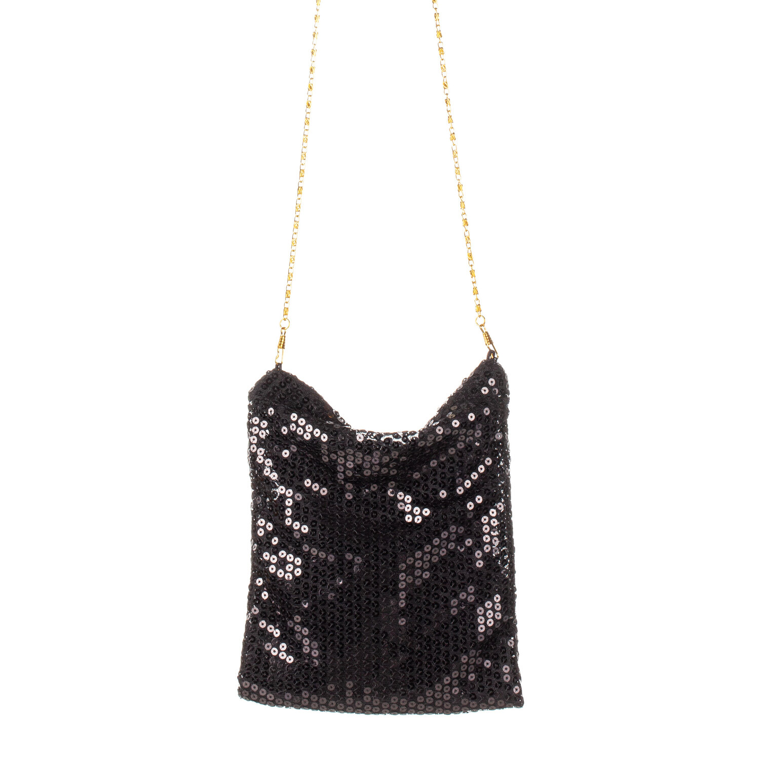 Sac à main à paillettes, noir
