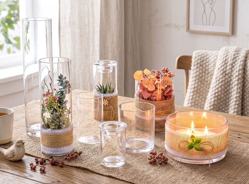 Glasvase, rund, 15 cm, 9 cm Ø online kaufen