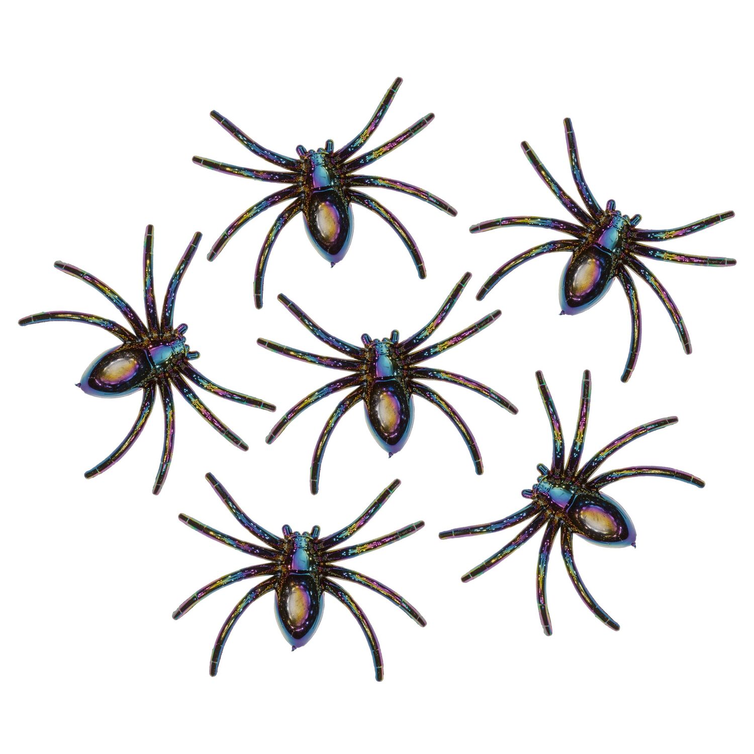 "Araignées ""à reflets"", 6 pièces"