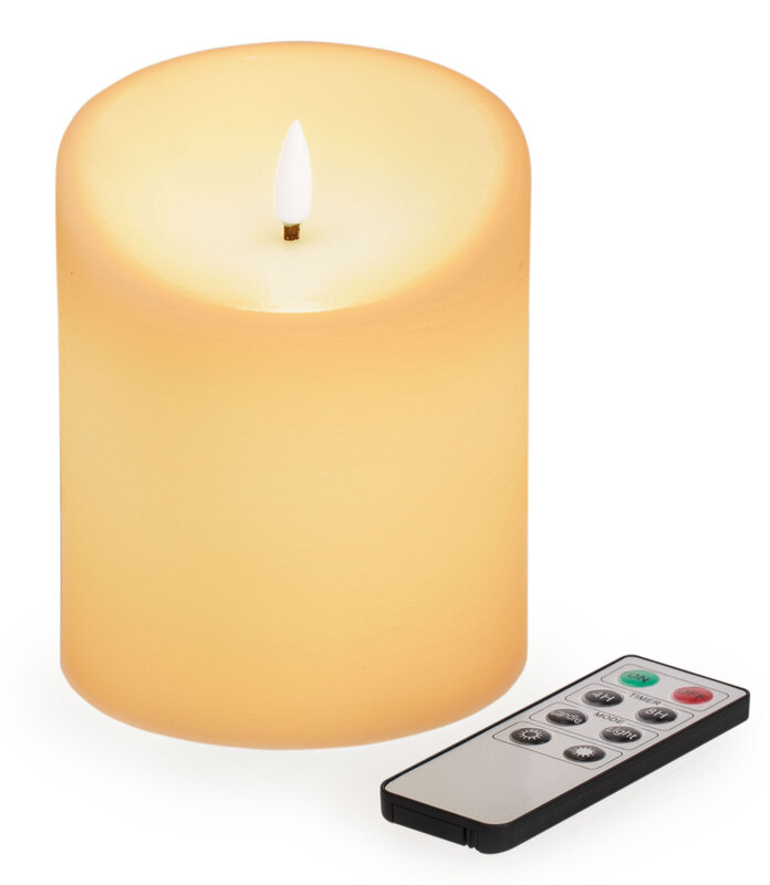 LED Outdoor Kerze, mit Timer, creme, 12 x 10 cm online kaufen