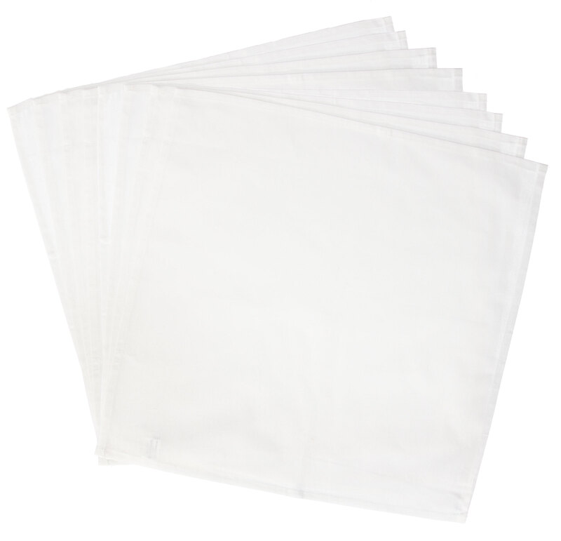 buttinette Stoffservietten, weiß, 45 x 45 cm, 8 Stück online kaufen