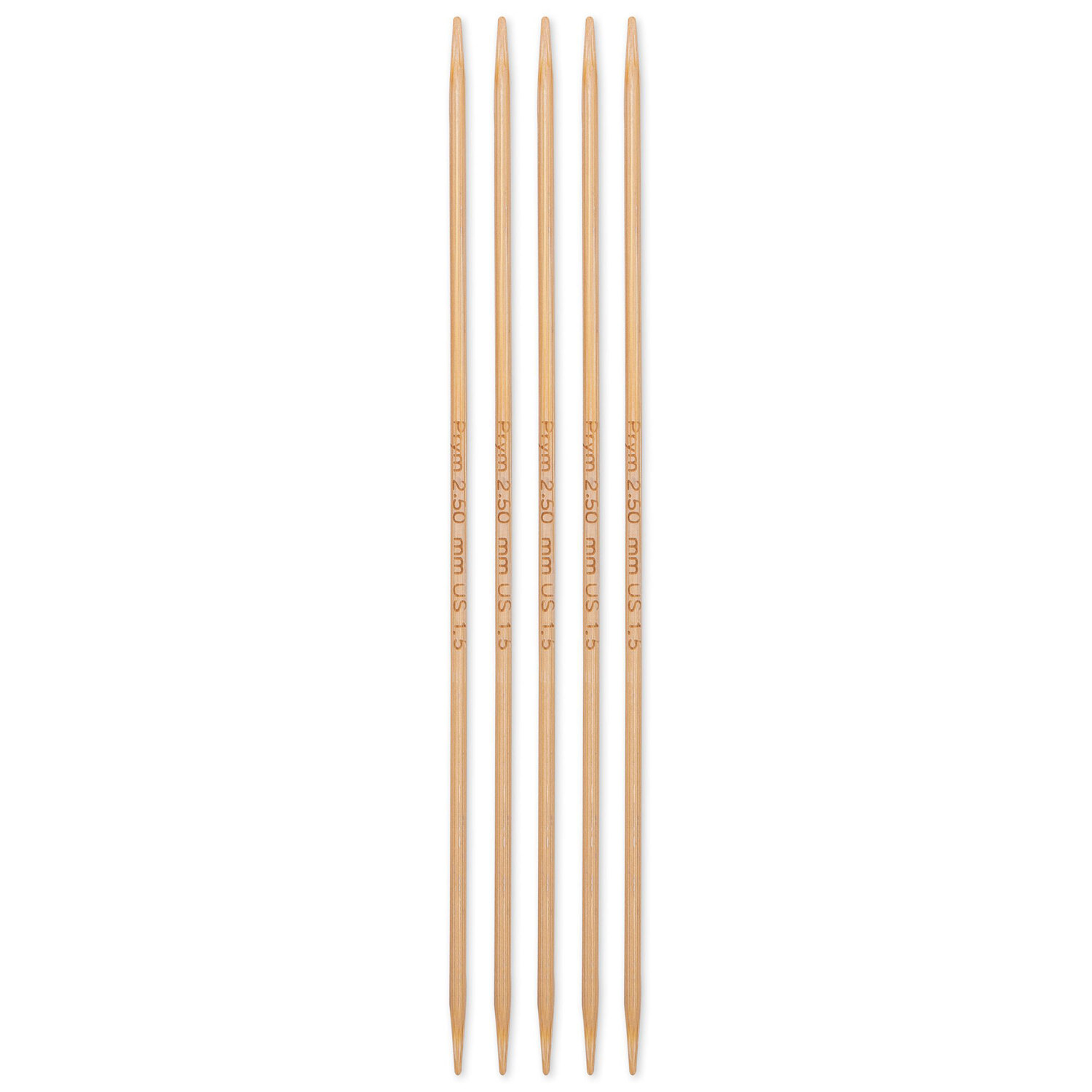 Prym Aiguilles double pointes, bambou, 15 cm
