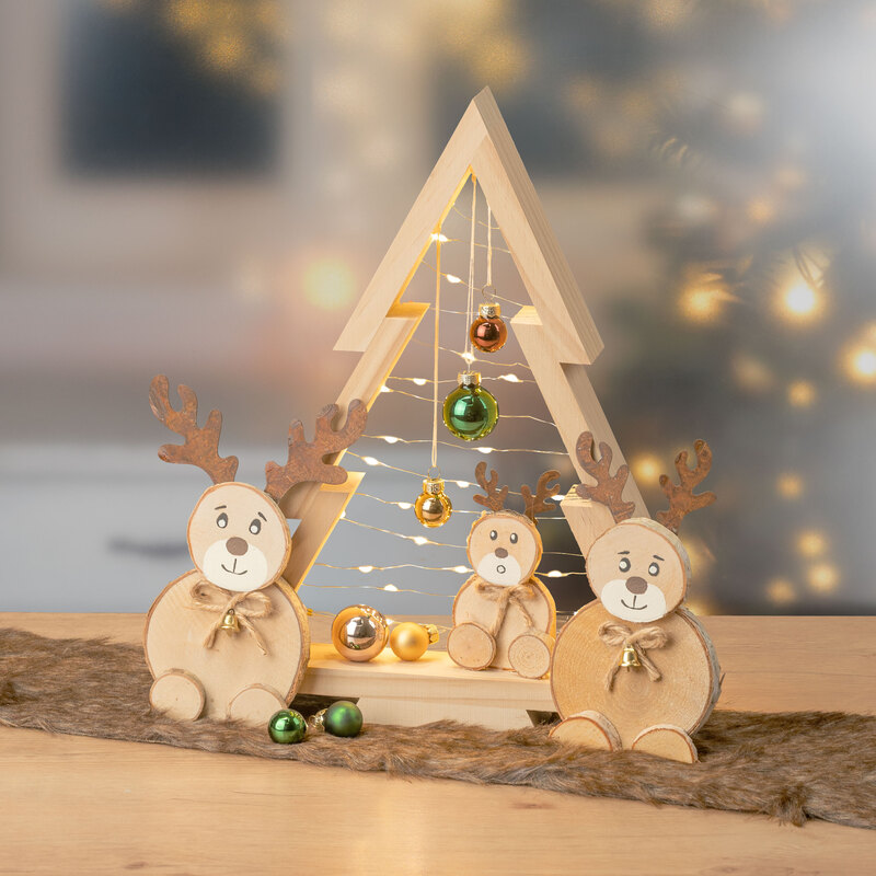Weihnachtskugeln aus Glas, grün, karamell, braun, 3 cm Ø, 12 Stück online kaufen