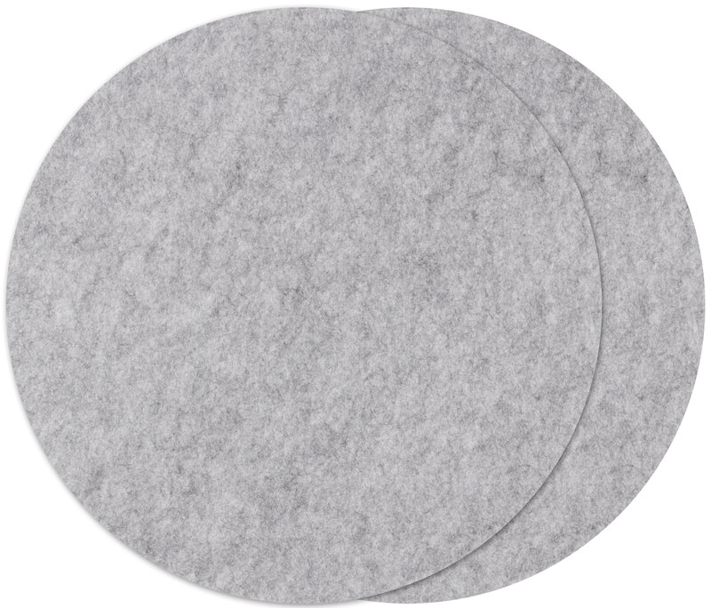 Filz-Tischset, grau, 40 cm Ø, 2 Stück online kaufen