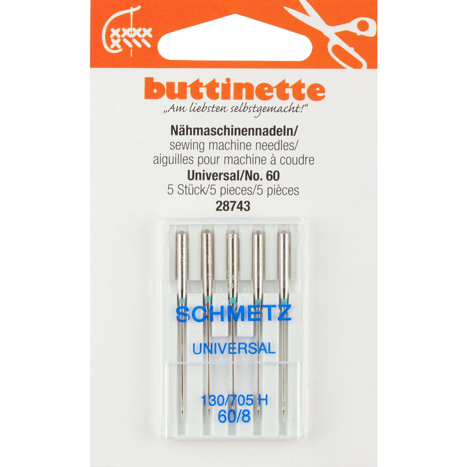 "buttinette Aiguilles pour machine à coudre ""universel"""