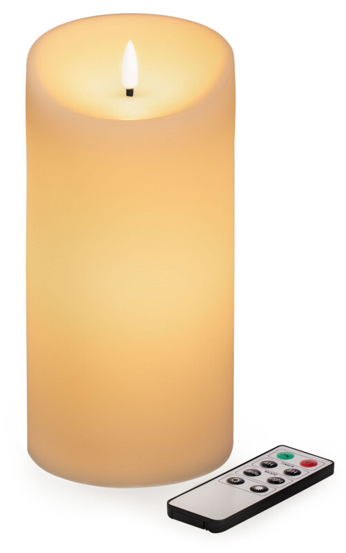 LED Outdoor Kerze, mit Timer, creme, 20 x 10 cm online kaufen