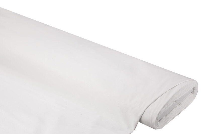 Baumwollstoff Renforcé, weiß online kaufen