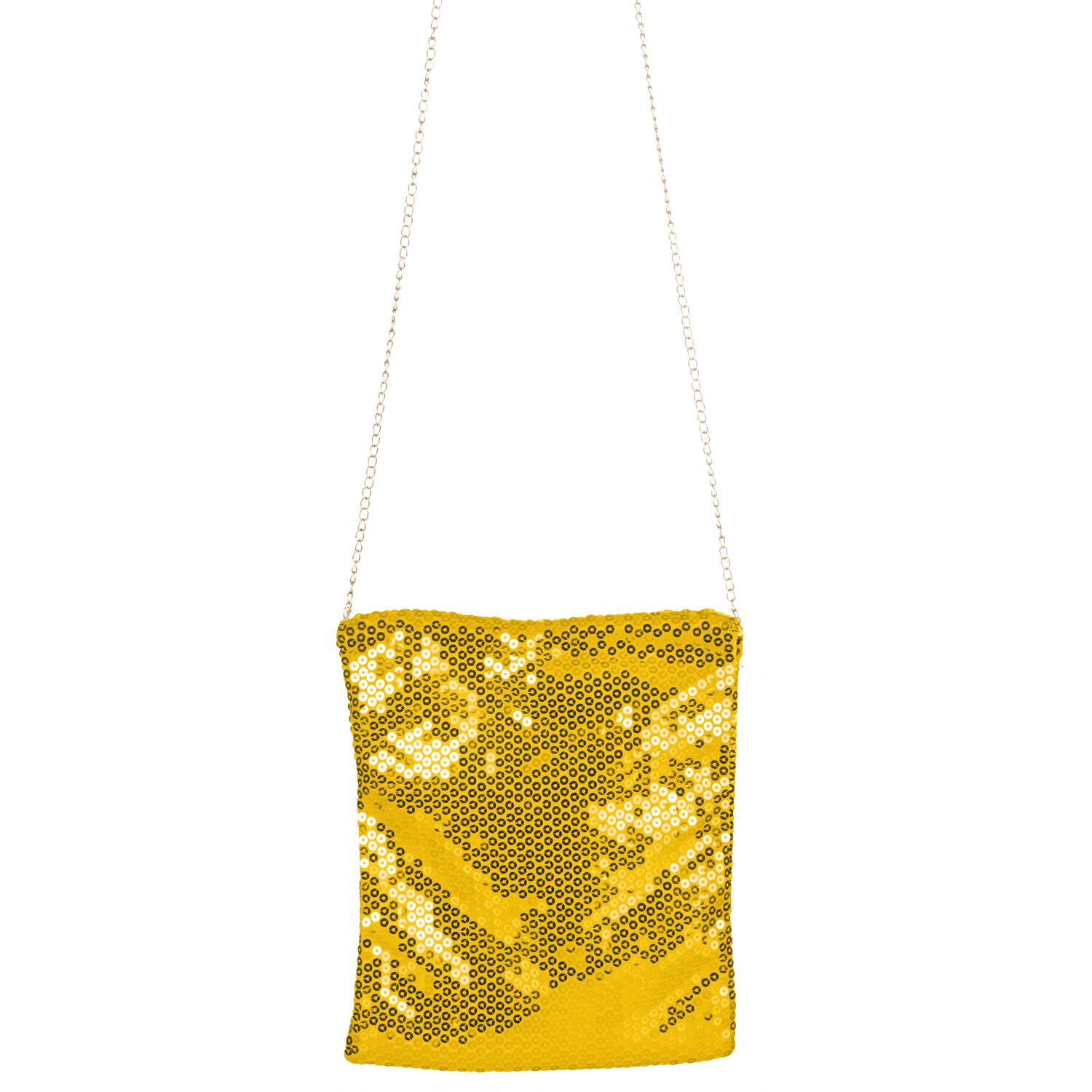 Sac à main à paillettes, doré