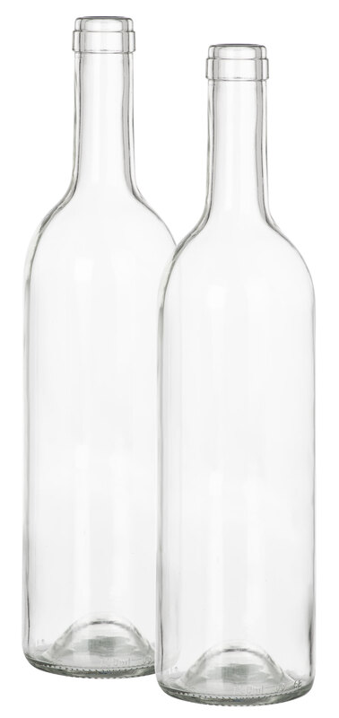 Deko-Glasflaschen, 31,5 cm, 7,5 cm Ø, 2 Stück online kaufen