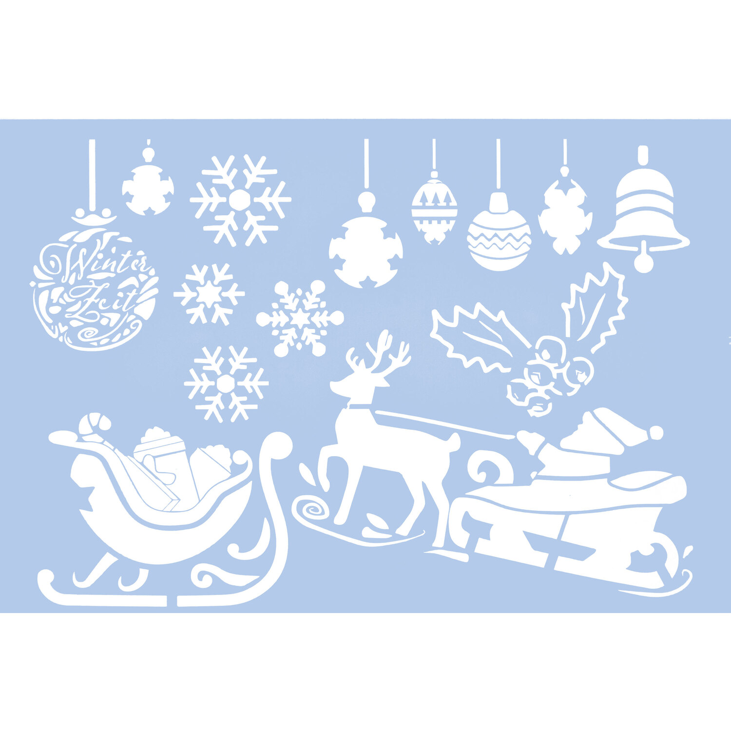 "buttinette Pochoir ""hiver"""