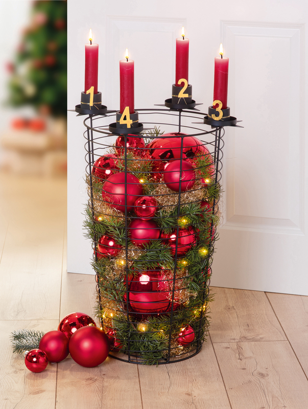 Weihnachtskugeln aus Kunststoff, rot, 8 cm Ø, 6 Stück online kaufen