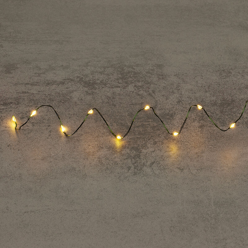 LED-Micro-Lichterkette mit Batteriekasten und Timer, 10 LEDs online kaufen