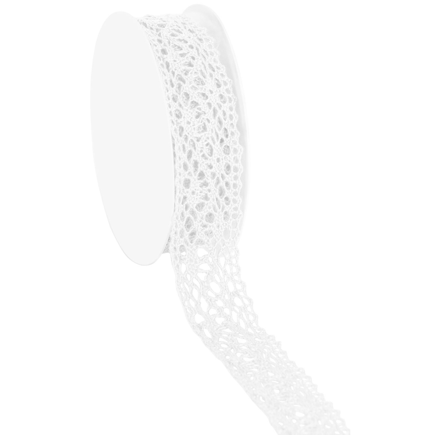 Galon crocheté, blanc