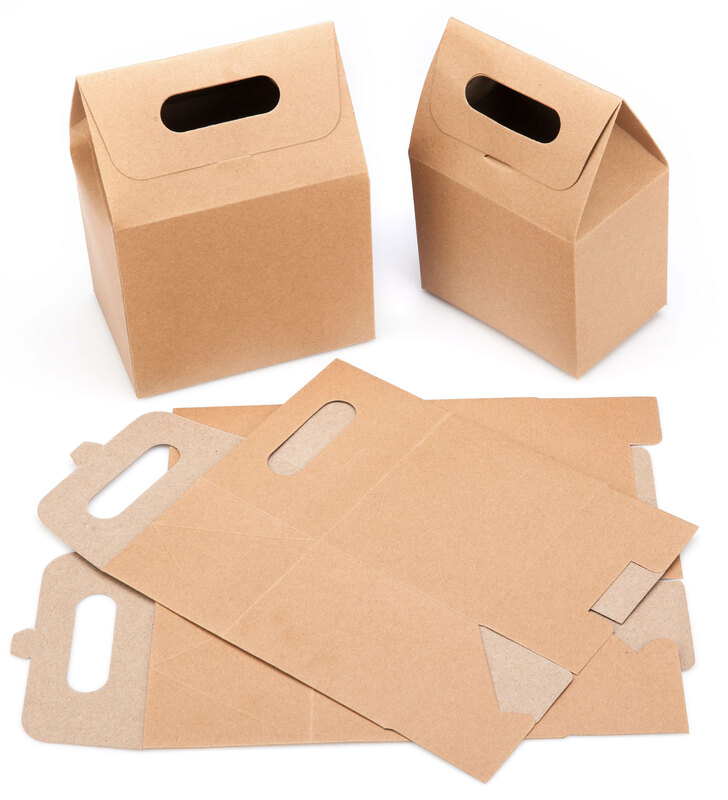 Papp-Geschenkboxen, braun-natur, 12 Stück online kaufen