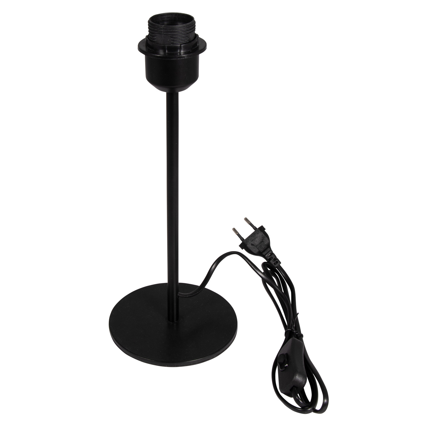 Pied de lampe de table, noir