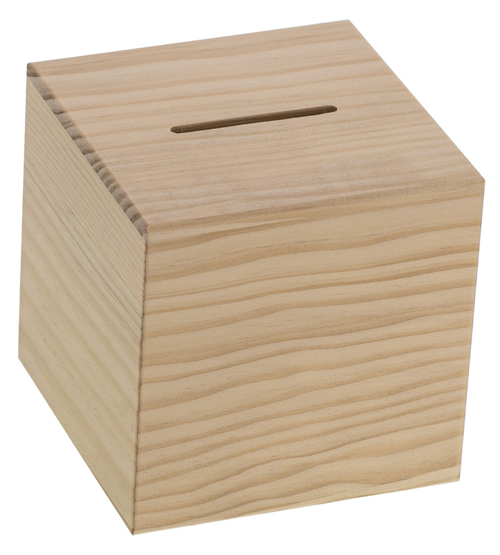 Holz-Spardose 